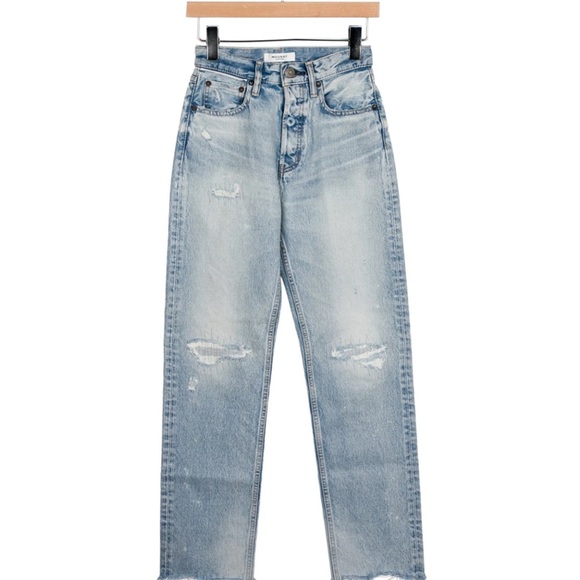Moussy Denim - Moussy Argnett Wide Straight Jean - light blue 24